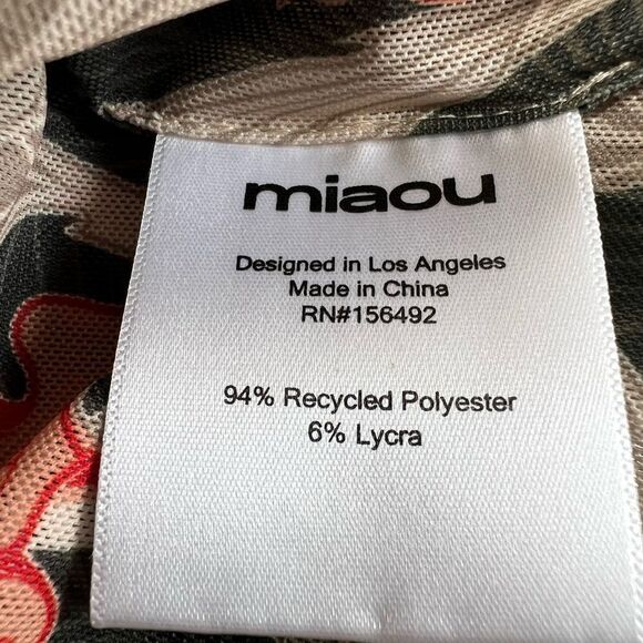 Miaou Moni Floral Mini Skirt Green New Size Medium - Picture 5 of 12